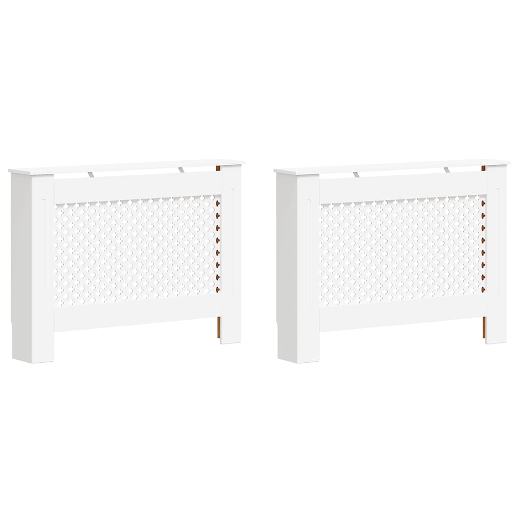 Radiatoroments vidaxl 2 ST 112X19X81.5 cm MDF blanc