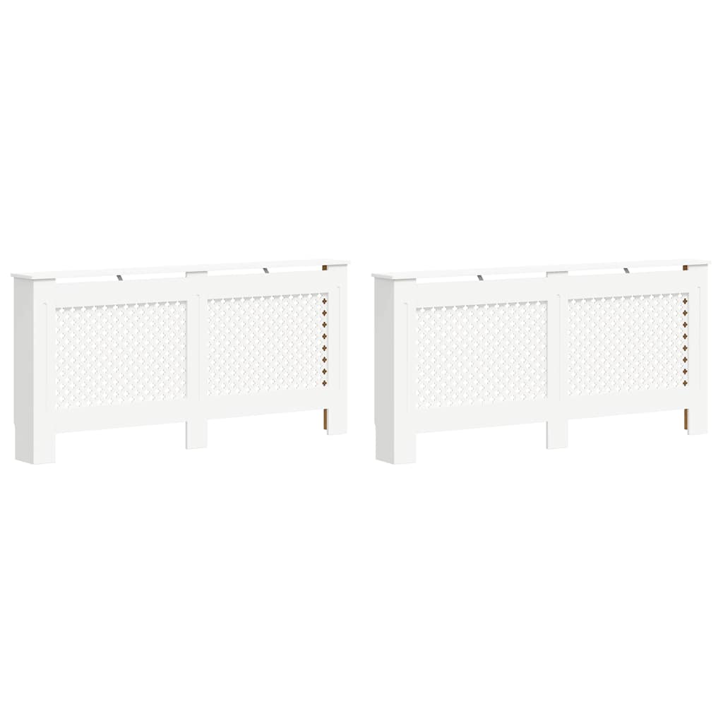 Radiatoroments vidaxl 2 ST 172X19X81.5 cm MDF blanc