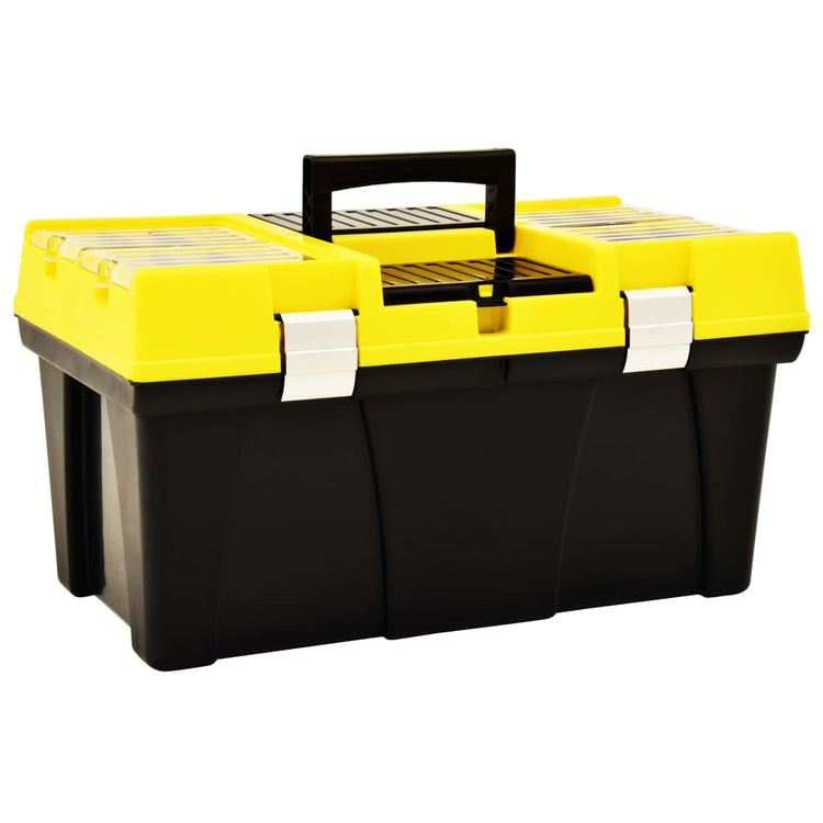 Vidaxl Toolbox 595x337x316 mm Plastique jaune