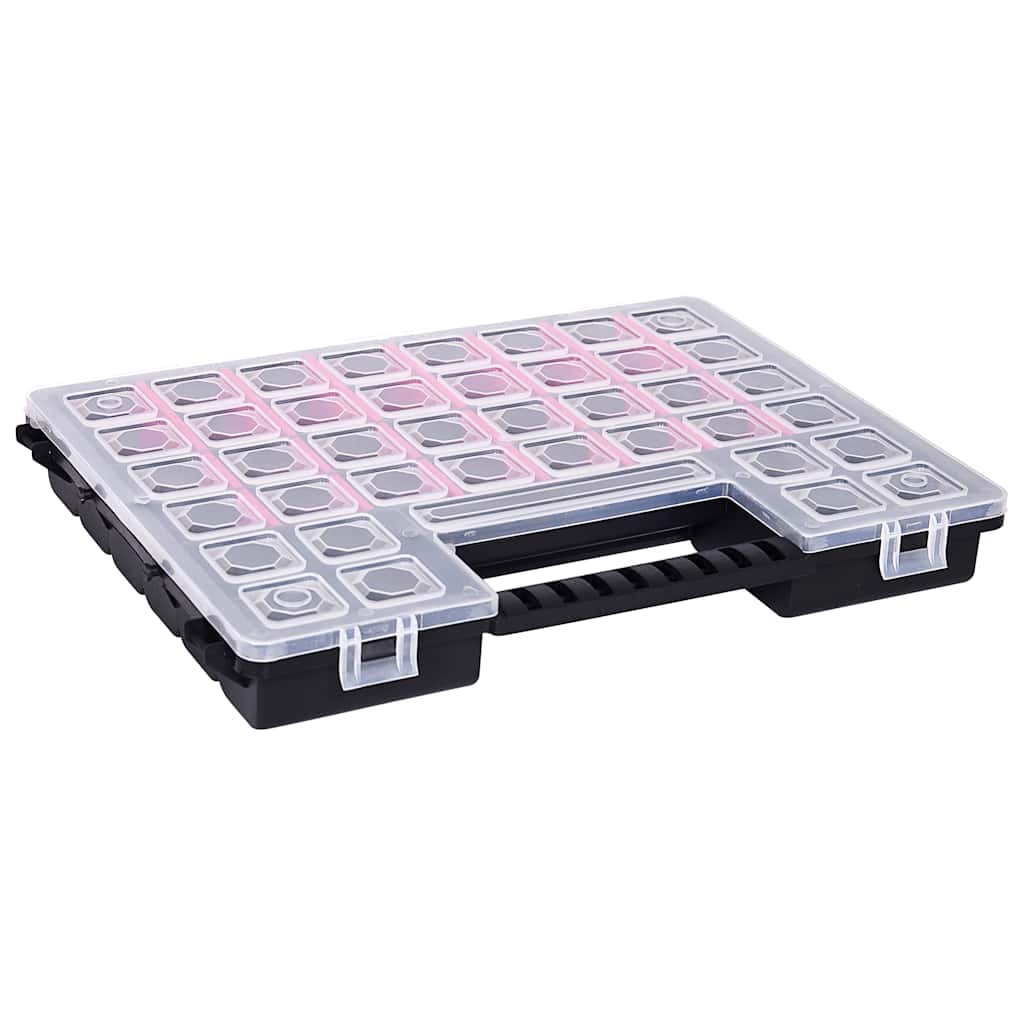 Vidaxx boîtes d'assortiment 5 pcs avec séparateurs 385x283x50 mm plastique