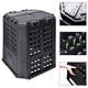 Vidaxl Compost bin 360 L 68.9x68.9x83.9 cm noir