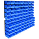 Ensemble de rangement Vidaxl 96 pièces avec panneaux muraux bleu