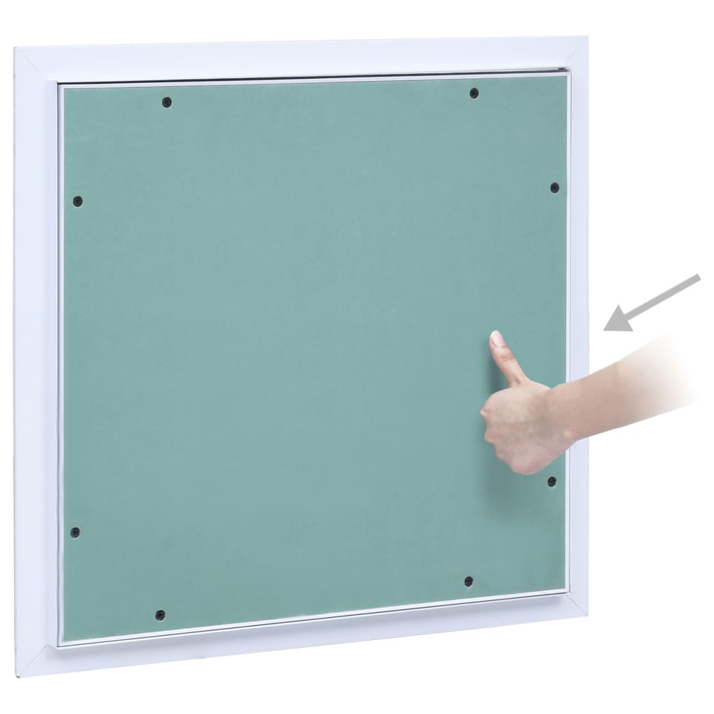 Panneau d'accès Vidaxl avec cadre en aluminium et plâtre 200x200 mm