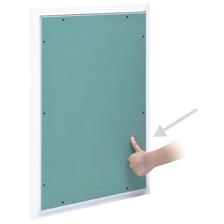 Panneau d'accès Vidaxl avec cadre en aluminium et plâtre 400x600 mm