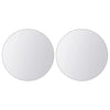 Vidaxl 16 st miroir carreaux de verre rond