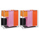 Vidaxl 3 parties trieurs 2 ms avec panier à linge