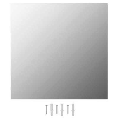 Miroirs muraux Vidaxl 2 SCE Square 50x50 cm Verre
