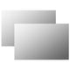 Miroirs muraux Vidaxl 2 ST Verre rectangulaire 60x40 cm