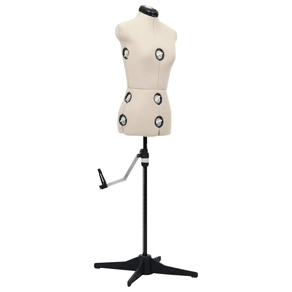 Vidaxl mannequin ajusté femme taille 33-40 s crème colorée