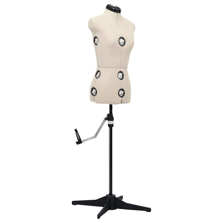 Vidaxl mannequin ajusté femme taille 33-40 s crème colorée