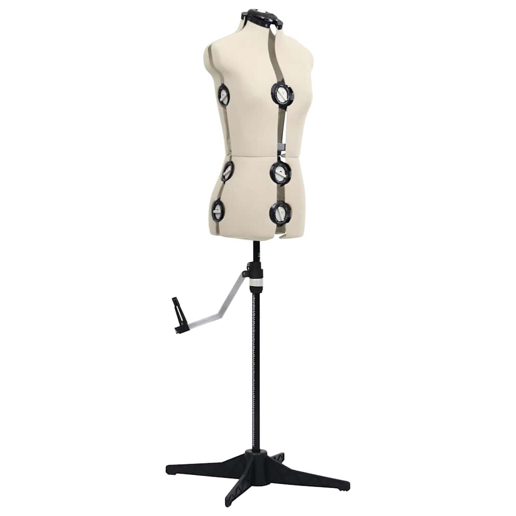 Vidaxl mannequin ajusté femme taille 33-40 s crème colorée