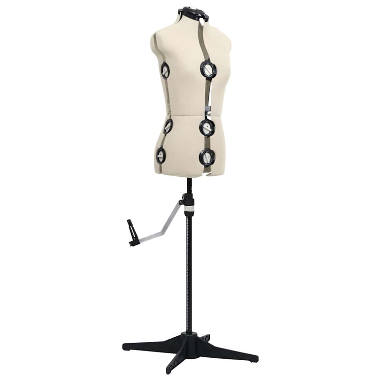 Vidaxl mannequin ajusté femme taille 33-40 s crème colorée