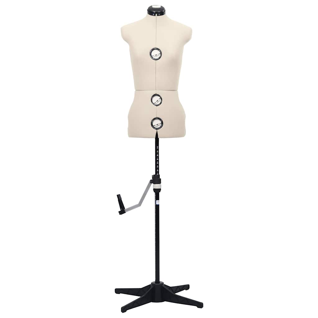 Vidaxl mannequin ajusté femme taille 33-40 s crème colorée