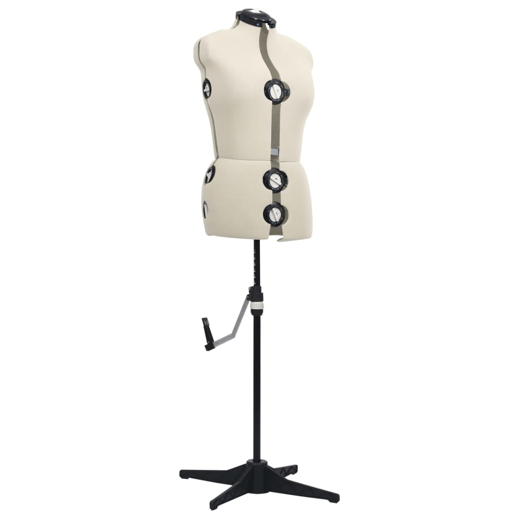 Vidaxl mannequin ajusté femme taille 40-46 m crème colorée