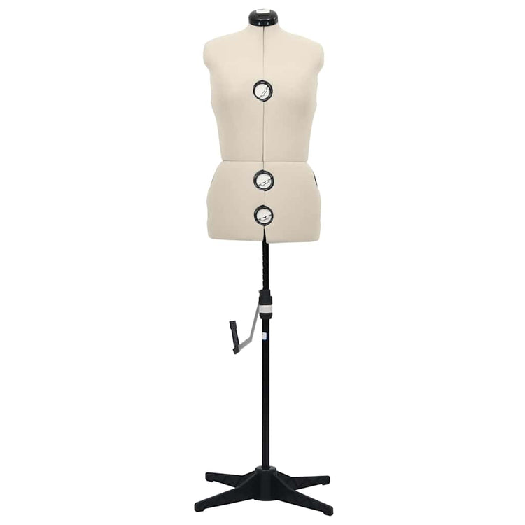 Vidaxl mannequin ajusté femme taille 40-46 m crème colorée