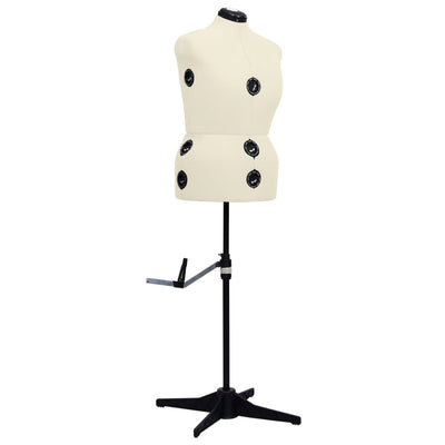 Vidaxl mannequin ajusté femme taille 44-50 L crème colorée
