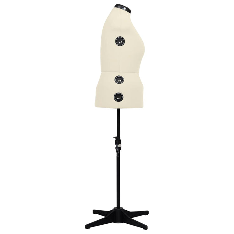 Vidaxl mannequin ajusté femme taille 44-50 L crème colorée