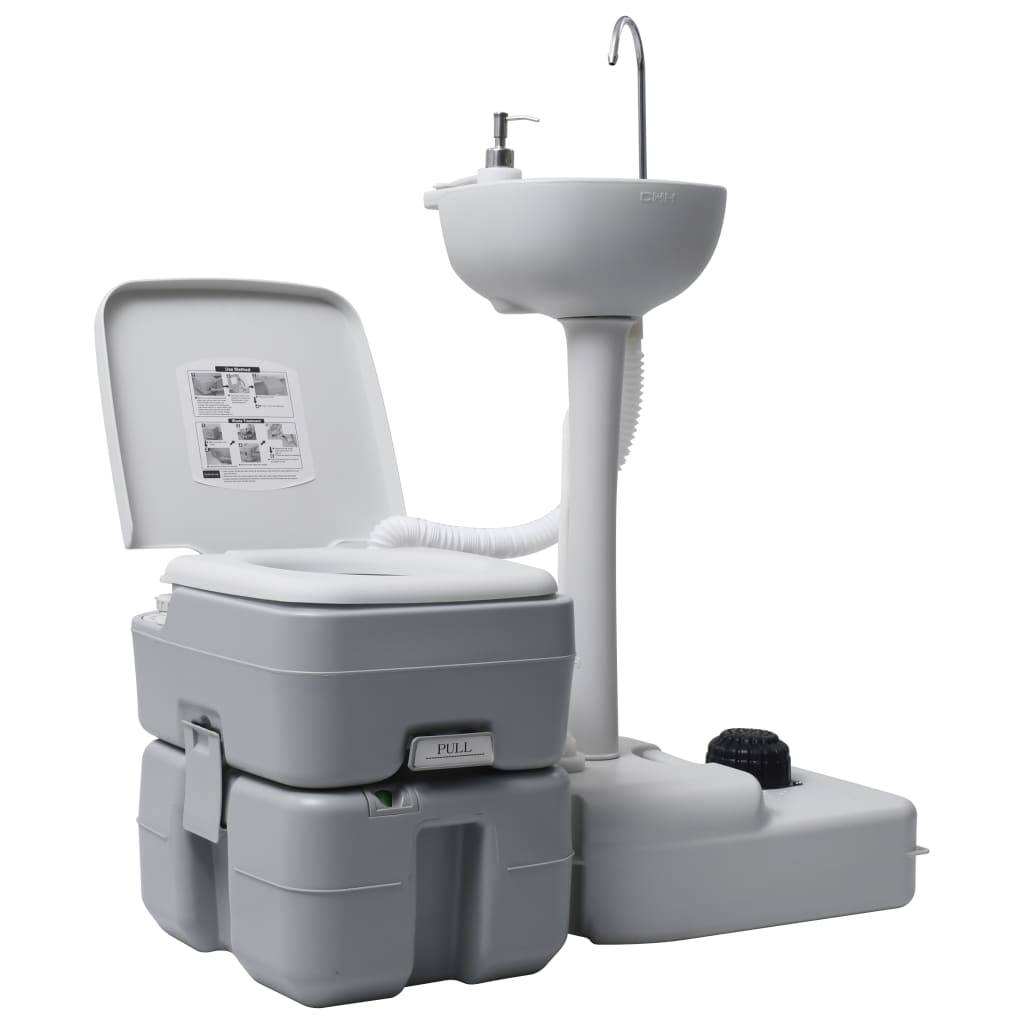 vidaXL Laverie portable en gris