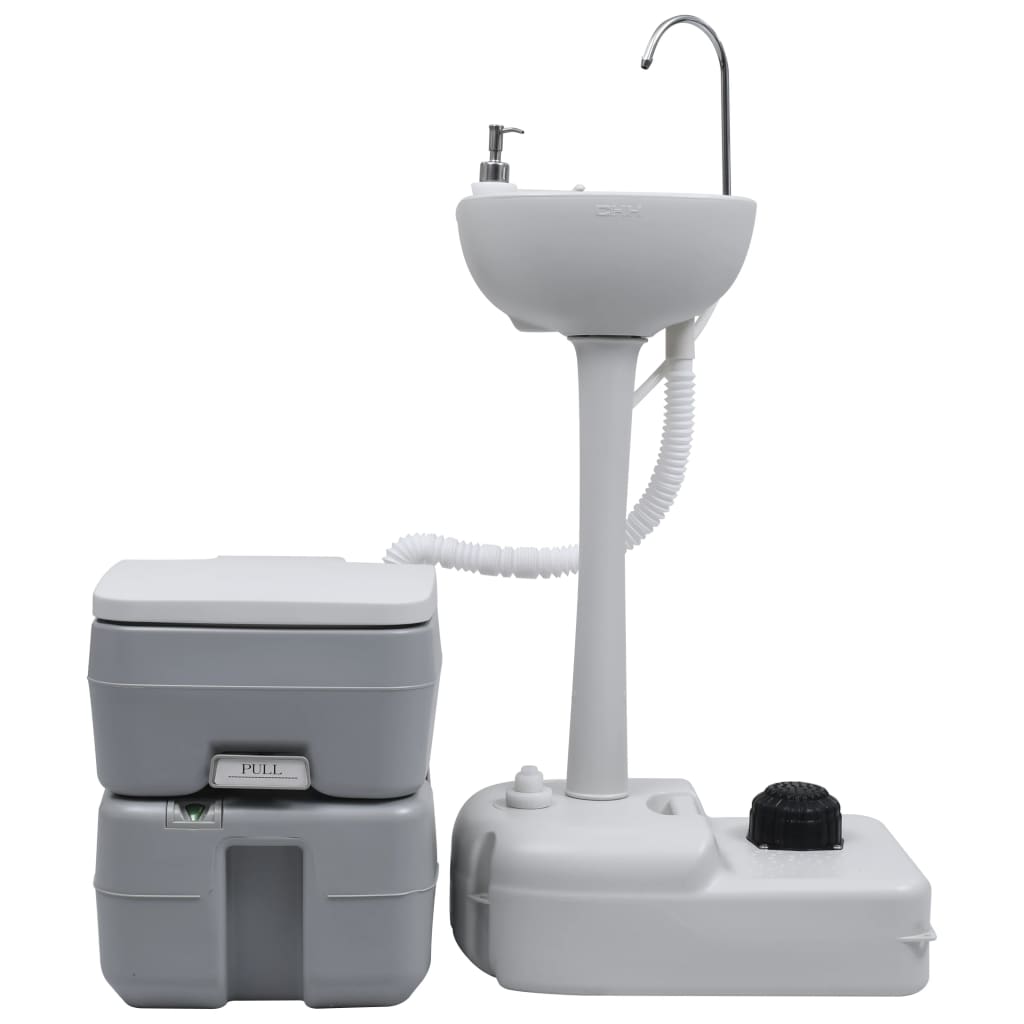 vidaXL Laverie portable en gris