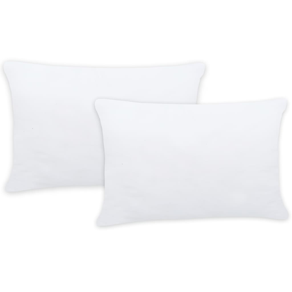 Remplissages de coussin Vidaxl 2 ST 50x30 cm blanc