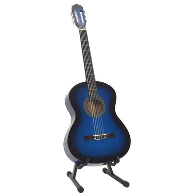 Ensemble de guitare Vidaxl 12 parties Classic débutant 4 4 39 Bleu