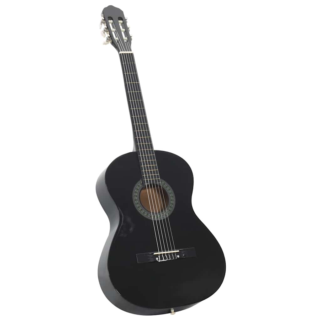 Vidaxl Guitar Classic Beginner 4 4 39 Lindenhout Black