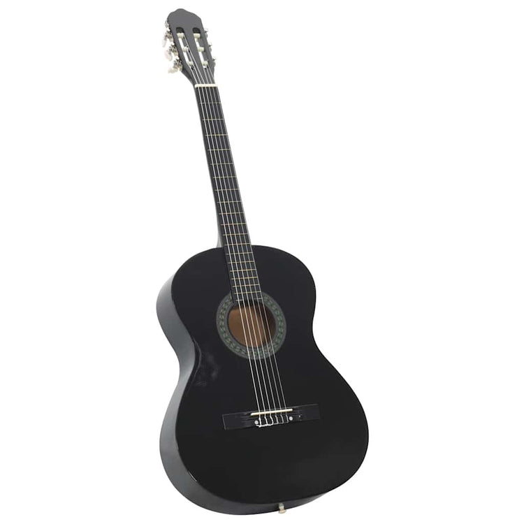 Vidaxl Guitar Classic Beginner 4 4 39 Lindenhout Black