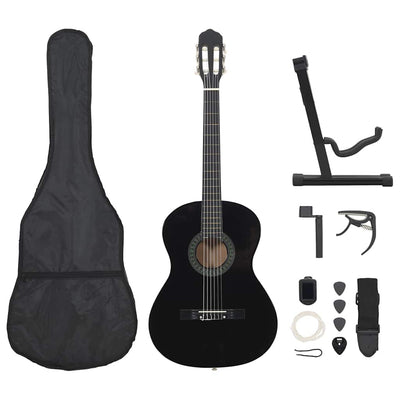 Vidaxl 12 pièces de guitare Début Classic 4 4 39 Black