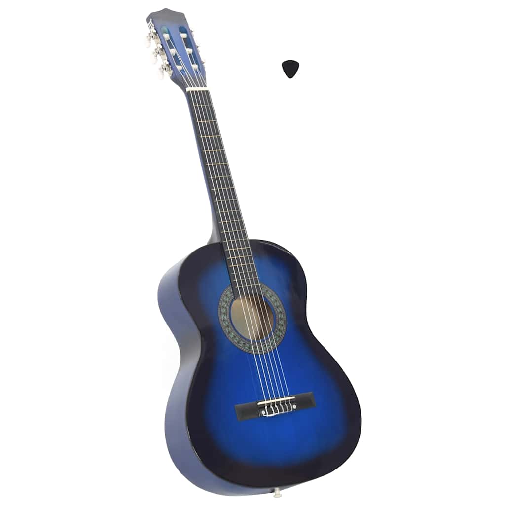 Vidaxl Guitar Classic débutant et enfants 3 4 36 bleu