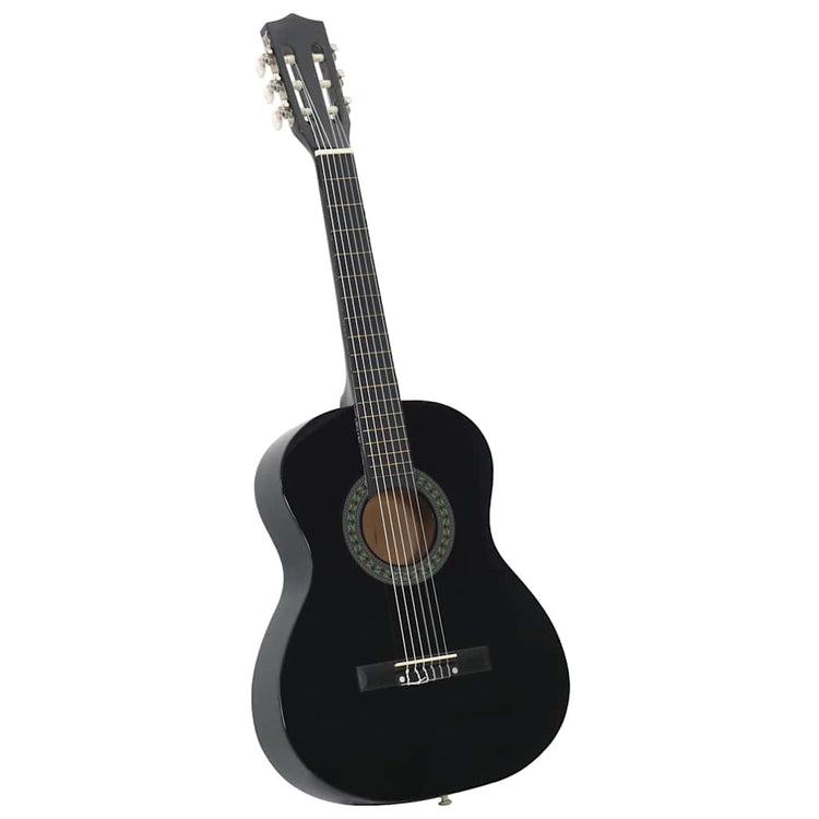 Vidaxl 8 pièces Guitar Début Classic 3 4 36 Black