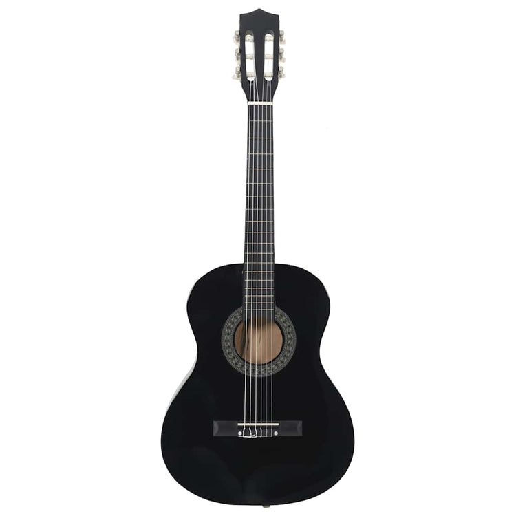 Vidaxl 8 pièces Guitar Début Classic 3 4 36 Black