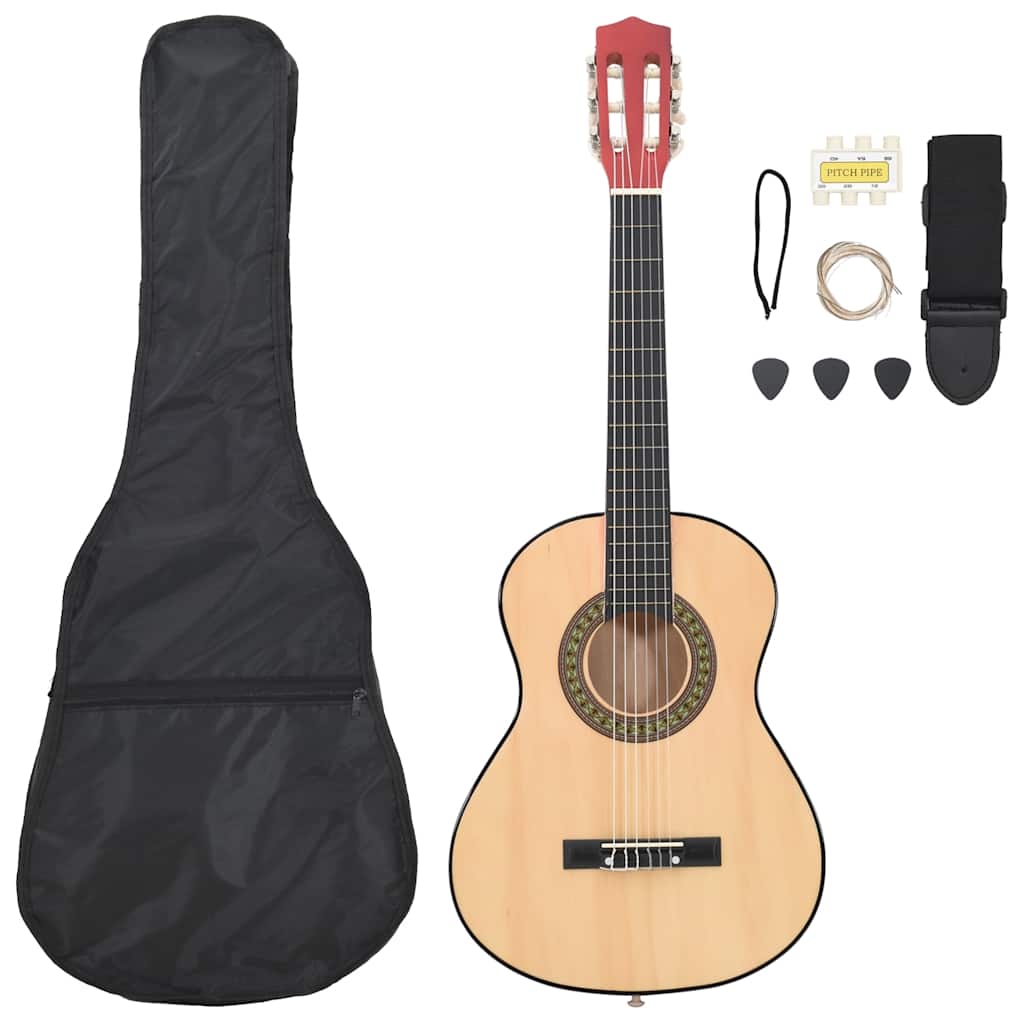 Vidaxl 8 pièces de guitare Enfants classiques et débutant 1 2 34