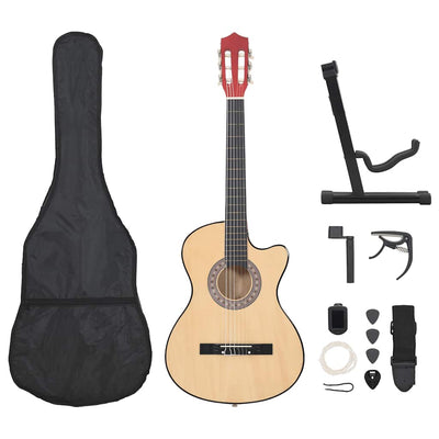 Ensemble de guitare Vidaxl 12 pièces avec 6 cordes Western Acoustic 38