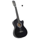 Vidaxl Guitare Cutaway avec 6 cordes Western Classic 38 Black