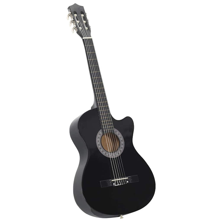 Vidaxl Guitare Cutaway avec 6 cordes Western Classic 38 Black