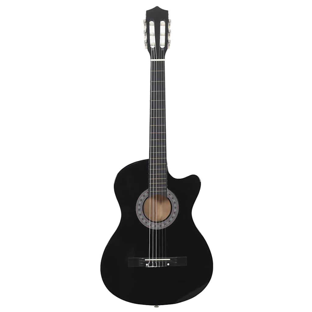 Vidaxl Guitare Cutaway avec 6 cordes Western Classic 38 Black