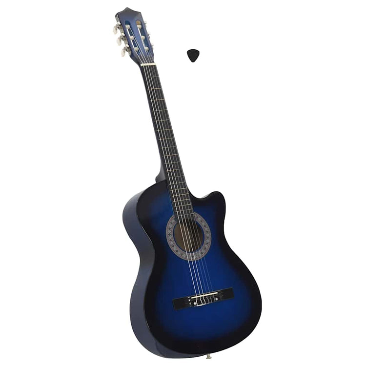 Vidaxl Guitare Cutwaway avec 6 cordes Western Classic 38 Tinded Blue