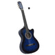 Vidaxl Guitare Cutwaway avec 6 cordes Western Classic 38 Tinded Blue