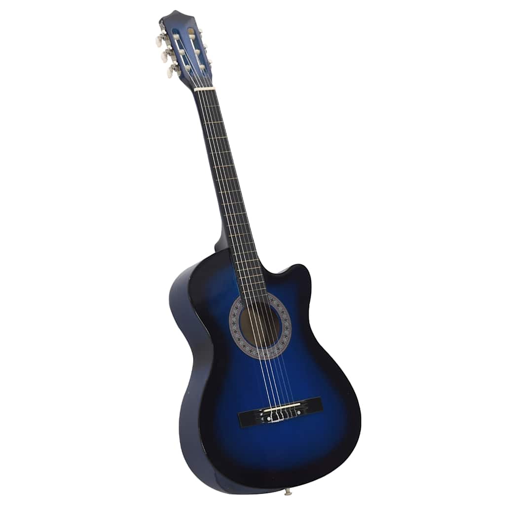 Vidaxl Guitare Cutwaway avec 6 cordes Western Classic 38 Tinded Blue