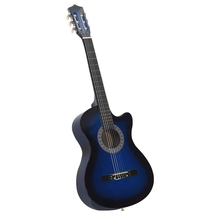 Vidaxl Guitare Cutwaway avec 6 cordes Western Classic 38 Tinded Blue