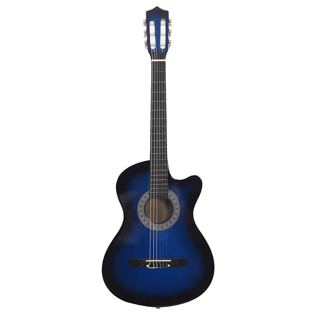Vidaxl Guitare Cutwaway avec 6 cordes Western Classic 38 Tinded Blue