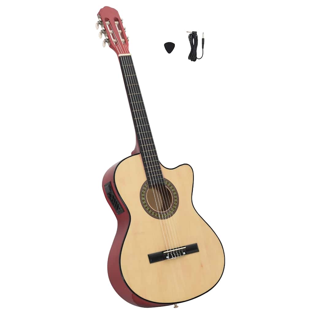 Vidaxl Guitare Cutaway avec égaliseur 6 cordes Western Classic