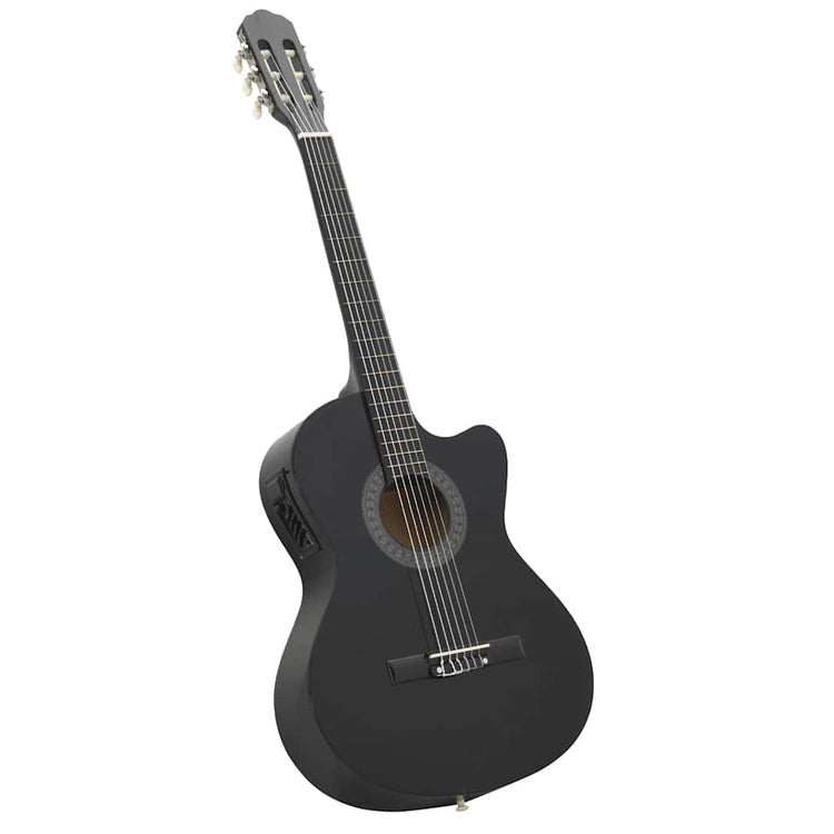 Guitare vidaxl Cutaway avec égaliseur 6 sneeds western classique noir