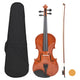 Ensemble de violon Vidaxl avec un arc et un kinstun 4 4 bois noir