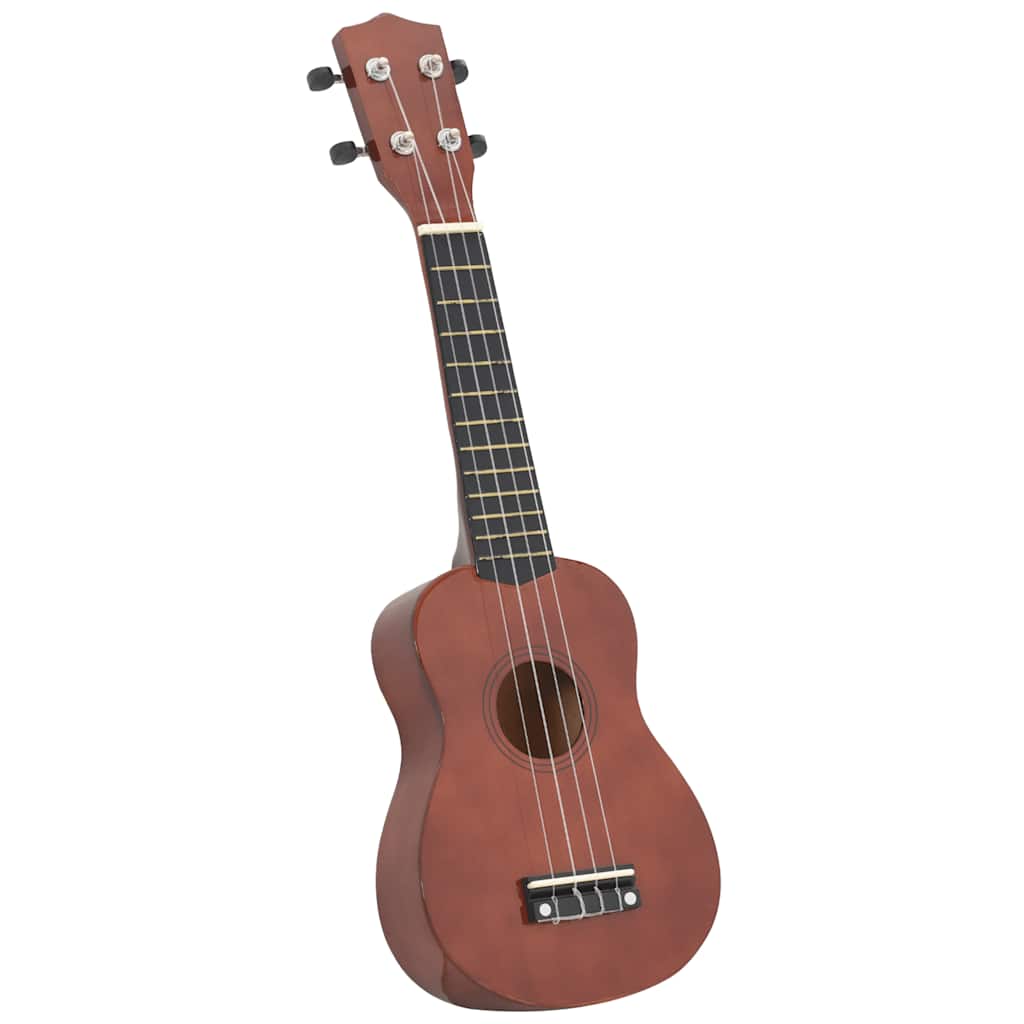 Vidaxl ukuleleleset avec sac pour enfants soprano 21 '' Darkhout colored