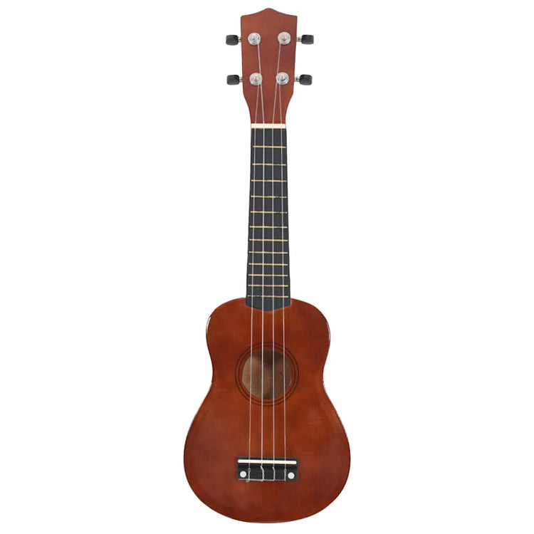 Vidaxl ukuleleleset avec sac pour enfants soprano 21 '' Darkhout colored