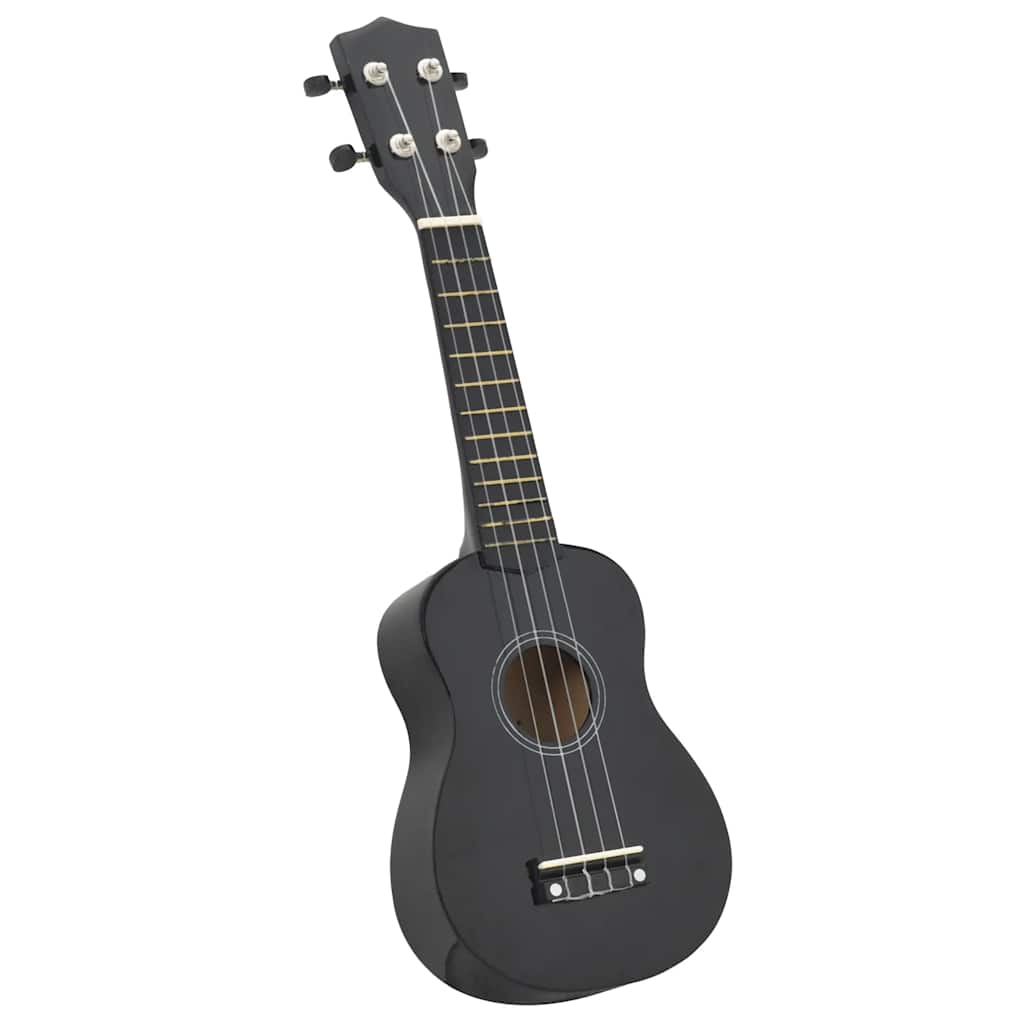 Vidaxl ukulelelet avec sac pour enfants soprano 21 '' noir