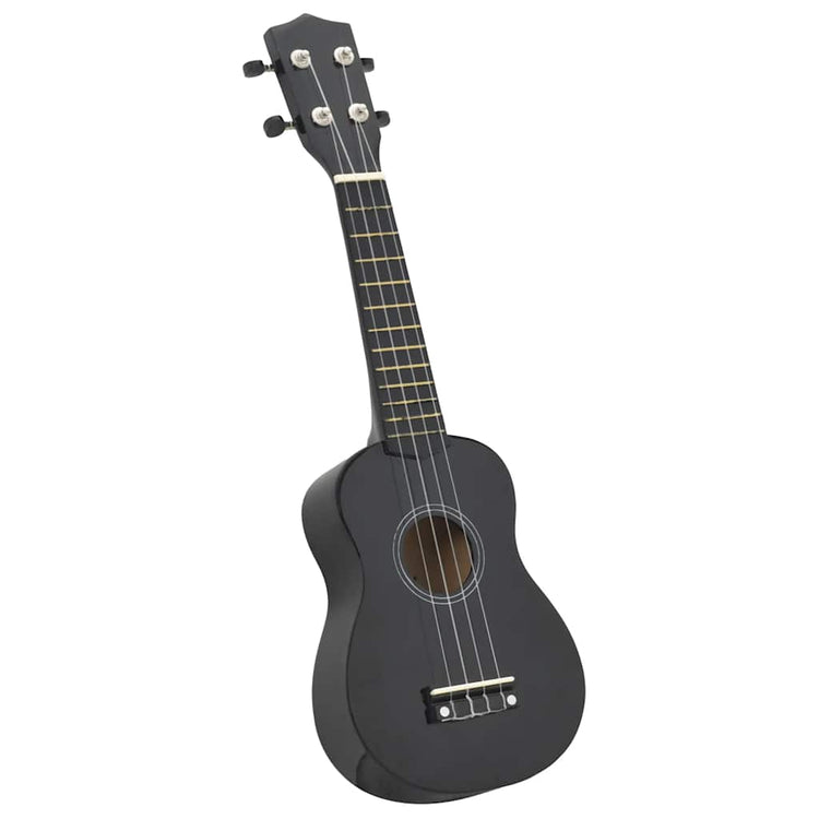 Vidaxl ukulelelet avec sac pour enfants soprano 21 '' noir