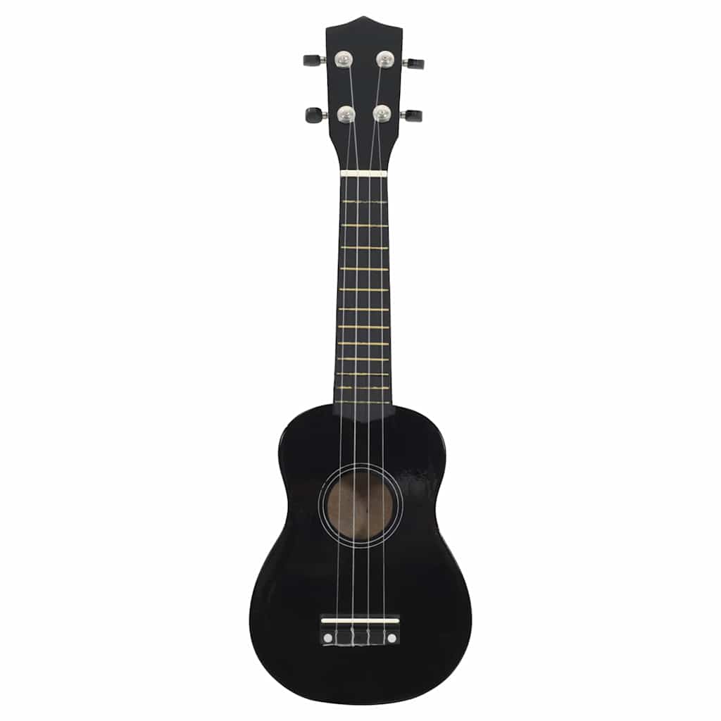 Vidaxl ukulelelet avec sac pour enfants soprano 21 '' noir