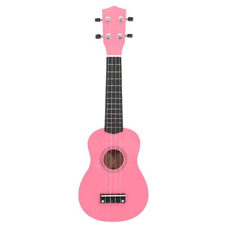 Vidaxl ukulelelet avec sac pour enfants soprano 21 '' rose